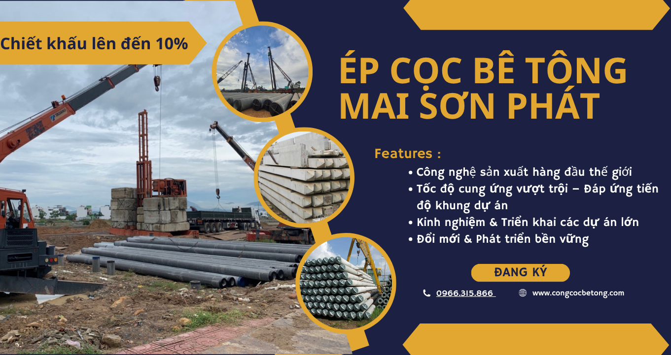 Dịch vụ ép cọc bê tông