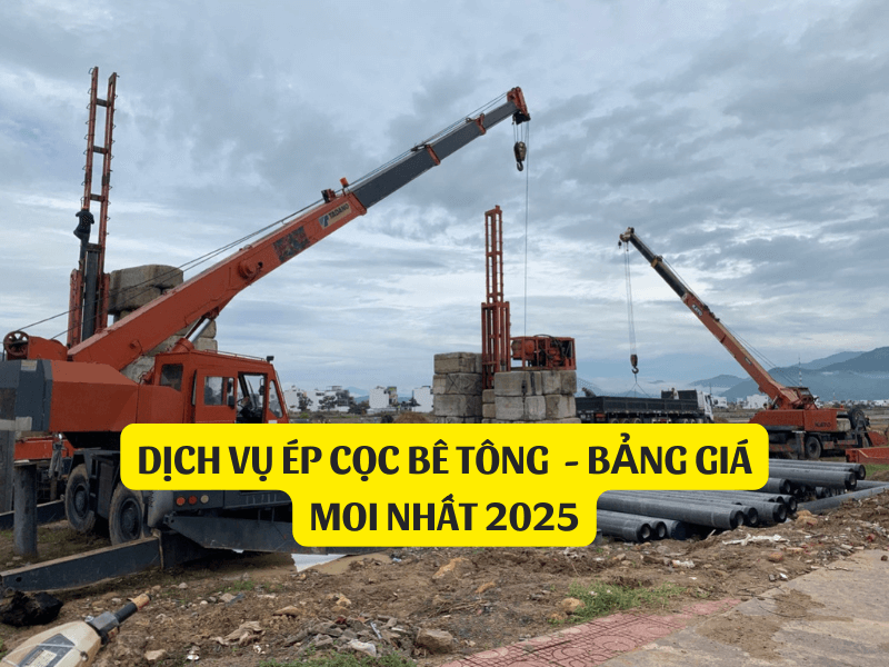 Dịch vụ ép cọc bê tông tại thị xã Chũ