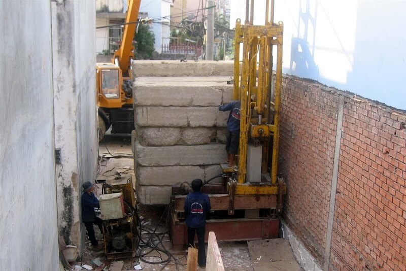 Quy trình thi công ép cọc bê tông miền Tây