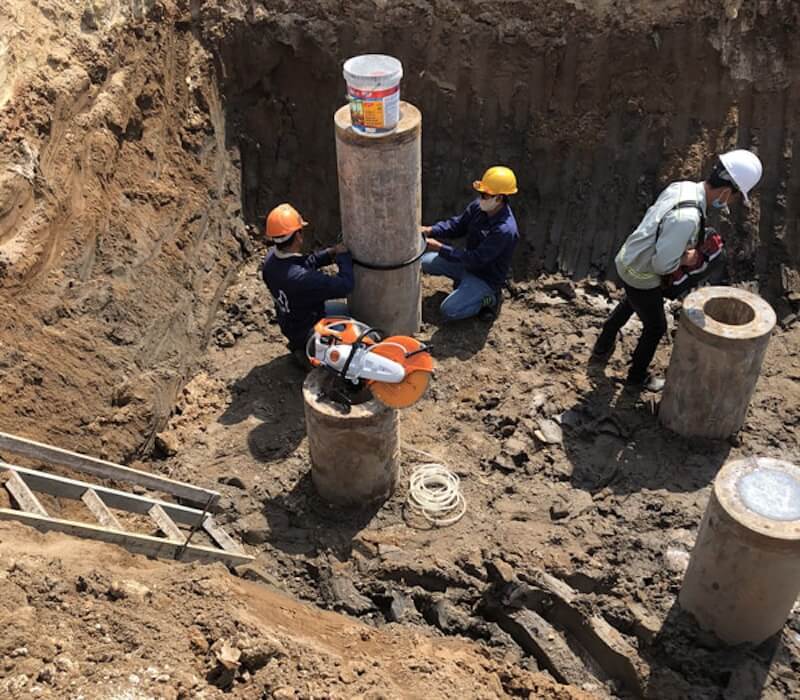 Vai trò của đầu cọc bê tông trong xây dựng