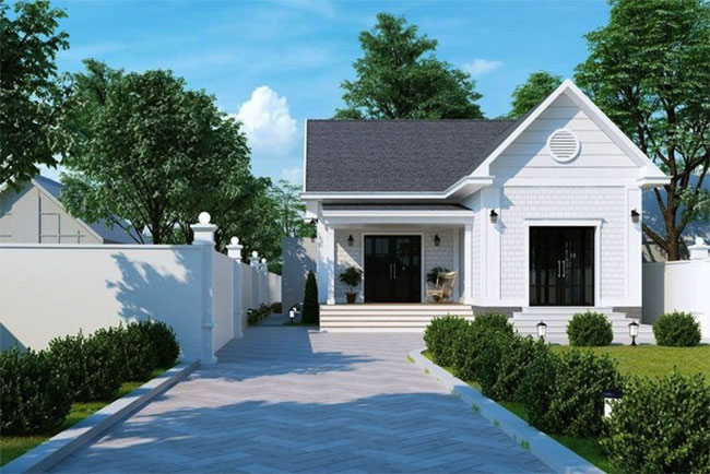 cải tạo nhà cấp 4 chữ L cải tạo thành tiểu cảnh sân trong