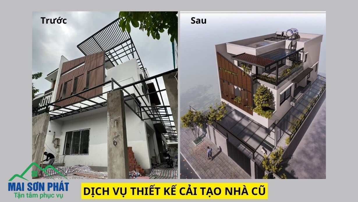 Dịch vụ cải tạo nhà 2 tầng cũ tại Hà Nội