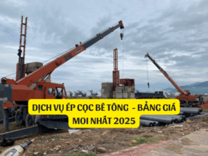 Dịch vụ ép cọc bê tông
